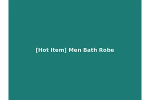 [Hot Item] Men Bath Robe
