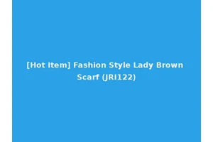 [Hot Item] Fashion Style Lady Brown Scarf (JRI122)