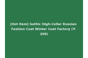 [Hot Item] Gothic High-Collar Russian Fashion Coat Winter Coat Factory (Y-209)
