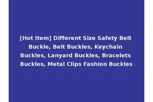 [Hot Item] Different Size Safety Belt Buckle, Belt Buckles, Keychain Buckles, Lanyard Buckles, Bracelets Buckles, Metal Clips Fashion Buckles
