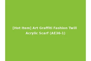 [Hot Item] Art Graffiti Fashion Twill Acrylic Scarf (AE36-1)