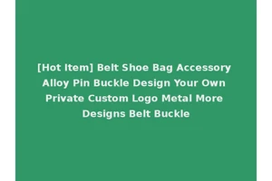 [Hot Item] Belt Shoe Bag Accessory Alloy Pin Buckle Design Your Own Private Custom Logo Metal More Designs Belt Buckle