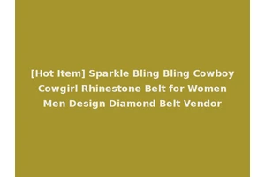 [Hot Item] Sparkle Bling Bling Cowboy Cowgirl Rhinestone Belt for Women Men Design Diamond Belt Vendor