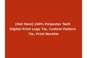 [Hot Item] 100% Polyester Twill Digital Print Logo Tie, Custom Pattern Tie, Print Necktie