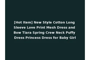 [Hot Item] New Style Cotton Long Sleeve Love Print Mesh Dress and Bow Tiara Spring Crew Neck Puffy Dress Princess Dress for Baby Girl