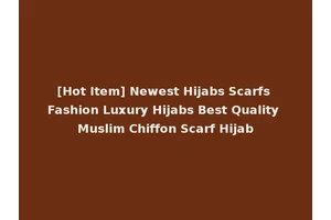 [Hot Item] Newest Hijabs Scarfs Fashion Luxury Hijabs Best Quality Muslim Chiffon Scarf Hijab