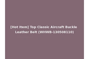 [Hot Item] Top Classic Aircraft Buckle Leather Belt (WHWB-130508110)