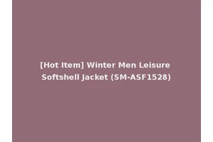 [Hot Item] Winter Men Leisure Softshell Jacket (SM-ASF1528)