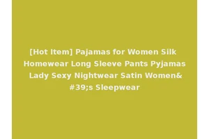 [Hot Item] Pajamas for Women Silk Homewear Long Sleeve Pants Pyjamas Lady Sexy Nightwear Satin Women's Sleepwear