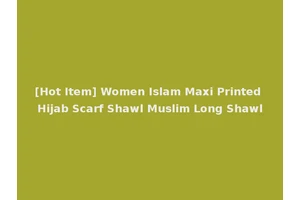 [Hot Item] Women Islam Maxi Printed Hijab Scarf Shawl Muslim Long Shawl