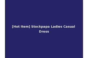 [Hot Item] Stockpapa Ladies Casual Dress