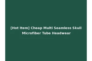 [Hot Item] Cheap Multi Seamless Skull Microfiber Tube Headwear