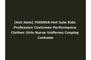[Hot Item] 7000958-Hot Sale Kids Profession Costumes Performance Clothes Girls Nurse Uniforms Cosplay Costume