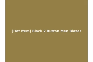 [Hot Item] Black 2 Button Men Blazer