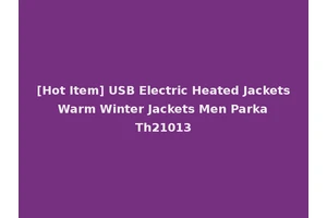 [Hot Item] USB Electric Heated Jackets Warm Winter Jackets Men Parka Th21013