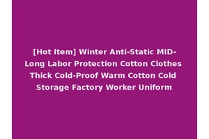 [Hot Item] Winter Anti-Static MID-Long Labor Protection Cotton Clothes Thick Cold-Proof Warm Cotton Cold Storage Factory Worker Uniform