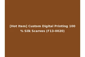[Hot Item] Custom Digital Printing 100% Silk Scarves (F13-0020)