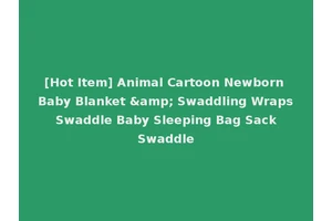 [Hot Item] Animal Cartoon Newborn Baby Blanket &amp; Swaddling Wraps Swaddle Baby Sleeping Bag Sack Swaddle