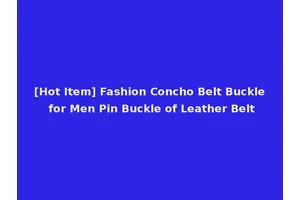 [Hot Item] Fashion Concho Belt Buckle for Men Pin Buckle of Leather Belt