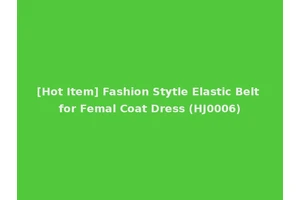 [Hot Item] Fashion Stytle Elastic Belt for Femal Coat Dress (HJ0006)