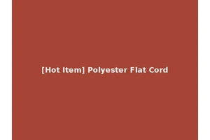 [Hot Item] Polyester Flat Cord