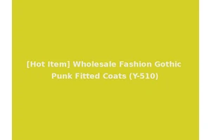 [Hot Item] Wholesale Fashion Gothic Punk Fitted Coats (Y-510)
