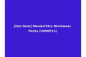 [Hot Item] Men's Workwear Pants (UMWP11)