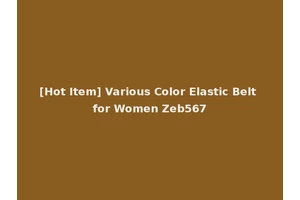 [Hot Item] Various Color Elastic Belt for Women Zeb567