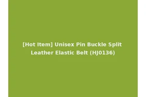 [Hot Item] Unisex Pin Buckle Split Leather Elastic Belt (HJ0136)