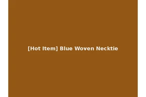 [Hot Item] Blue Woven Necktie