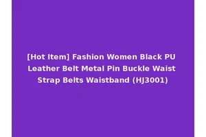 [Hot Item] Fashion Women Black PU Leather Belt Metal Pin Buckle Waist Strap Belts Waistband (HJ3001)