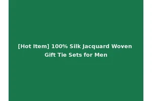 [Hot Item] 100% Silk Jacquard Woven Gift Tie Sets for Men