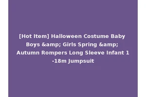 [Hot Item] Halloween Costume Baby Boys &amp; Girls Spring &amp; Autumn Rompers Long Sleeve Infant 1-18m Jumpsuit