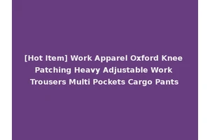 [Hot Item] Work Apparel Oxford Knee Patching Heavy Adjustable Work Trousers Multi Pockets Cargo Pants