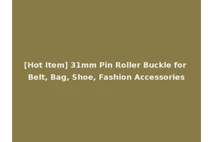 [Hot Item] 31mm Pin Roller Buckle for Belt, Bag, Shoe, Fashion Accessories