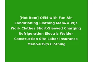 [Hot Item] OEM with Fan Air-Conditioning Clothing Men's Work Clothes Short-Sleeved Charging Refrigeration Electric Welder Construction Site Labor Insurance Men's Clothing