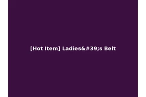 [Hot Item] Ladies's Belt