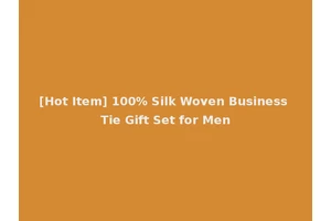 [Hot Item] 100% Silk Woven Business Tie Gift Set for Men