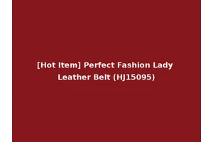 [Hot Item] Perfect Fashion Lady Leather Belt (HJ15095)
