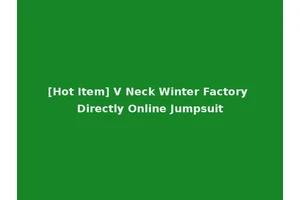 [Hot Item] V Neck Winter Factory Directly Online Jumpsuit
