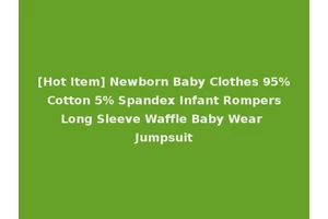 [Hot Item] Newborn Baby Clothes 95% Cotton 5% Spandex Infant Rompers Long Sleeve Waffle Baby Wear Jumpsuit
