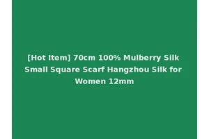 [Hot Item] 70cm 100% Mulberry Silk Small Square Scarf Hangzhou Silk for Women 12mm