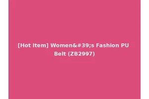 [Hot Item] Women's Fashion PU Belt (ZB2997)