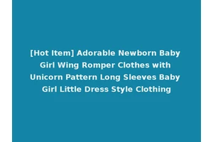 [Hot Item] Adorable Newborn Baby Girl Wing Romper Clothes with Unicorn Pattern Long Sleeves Baby Girl Little Dress Style Clothing