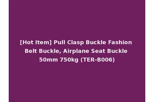 [Hot Item] Pull Clasp Buckle Fashion Belt Buckle, Airplane Seat Buckle 50mm 750kg (TER-B006)