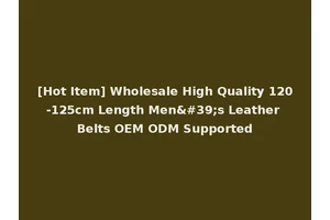 [Hot Item] Wholesale High Quality 120-125cm Length Men's Leather Belts OEM ODM Supported