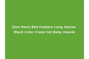 [Hot Item] Bkd Fashion Long Sleeve Black Color Crazy Cat Baby Onesie