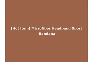[Hot Item] Microfiber Headband Sport Bandana