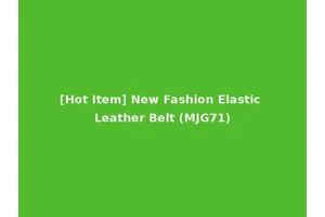 [Hot Item] New Fashion Elastic Leather Belt (MJG71)