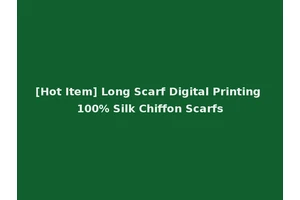 [Hot Item] Long Scarf Digital Printing 100% Silk Chiffon Scarfs